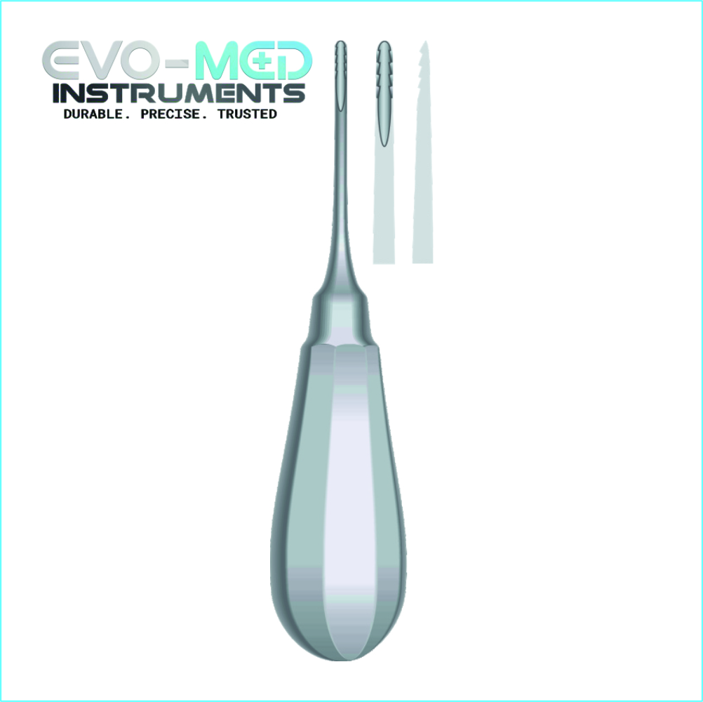 Root Elevator Lindo-Levien Serrated 2.5mm