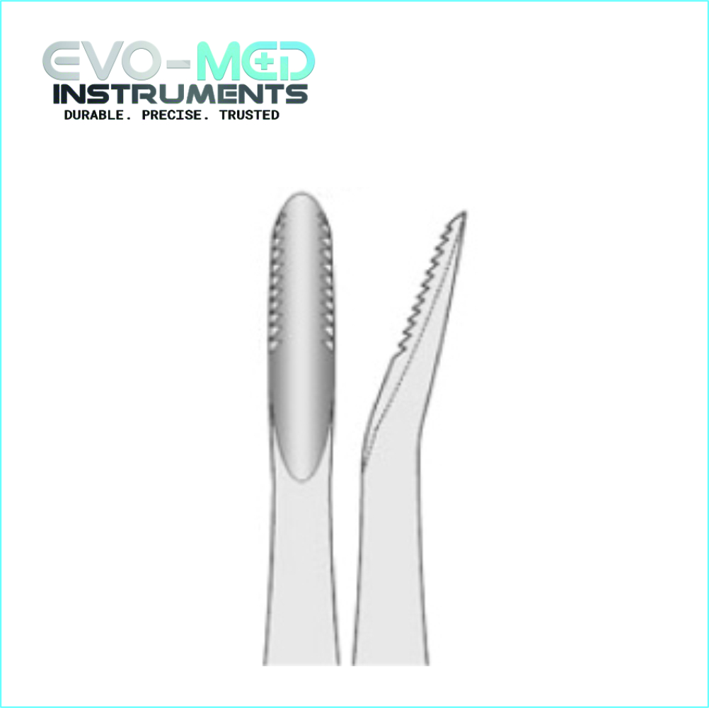 Root Elevator Lindo-Levien Curved Serrated 4.5mm