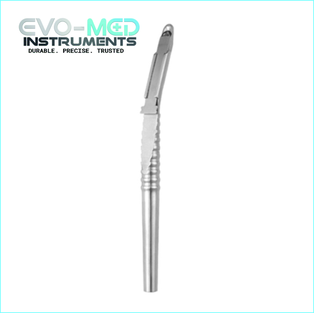 Bone Scraper with Blade Curved